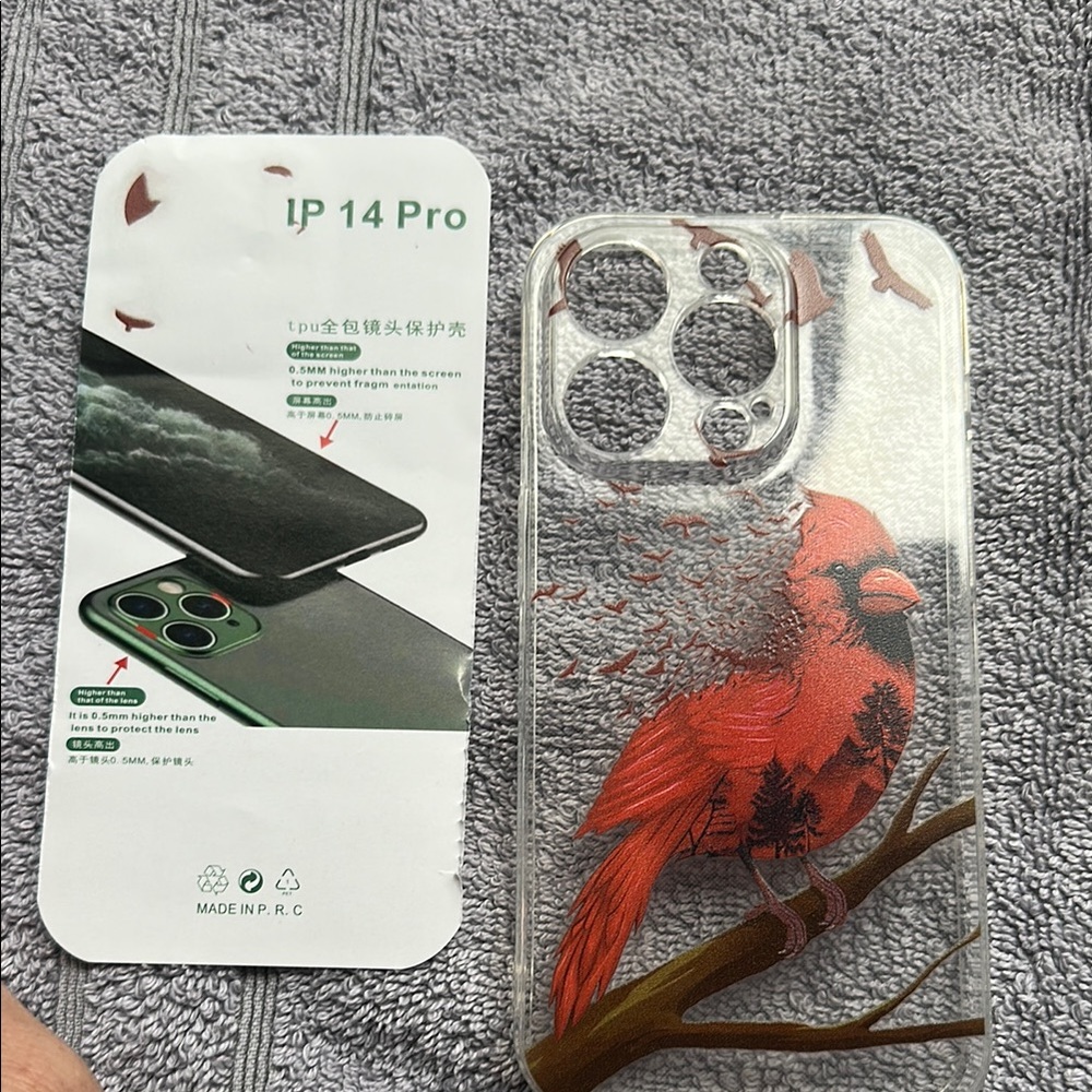 I phone 14 pro Sparkling Rhinestone Smartphone Case with Clear Base - Picture 12 of 12
